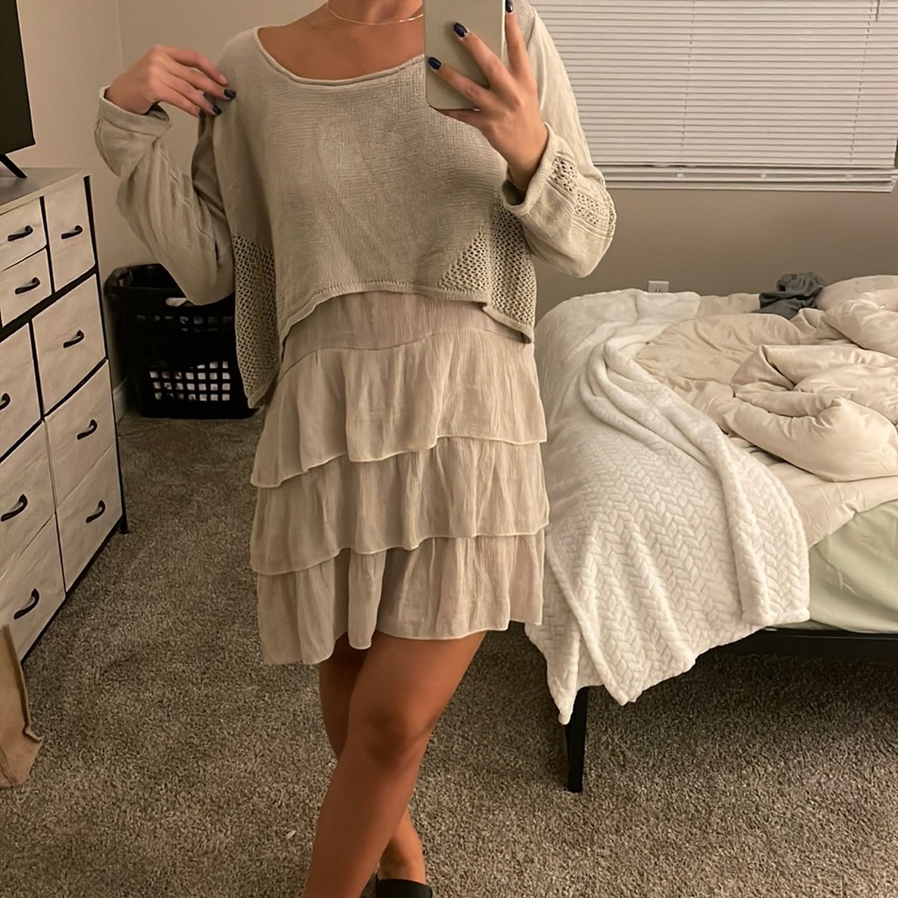 Selfie Couture by Trendology Sweater Babydoll Dress